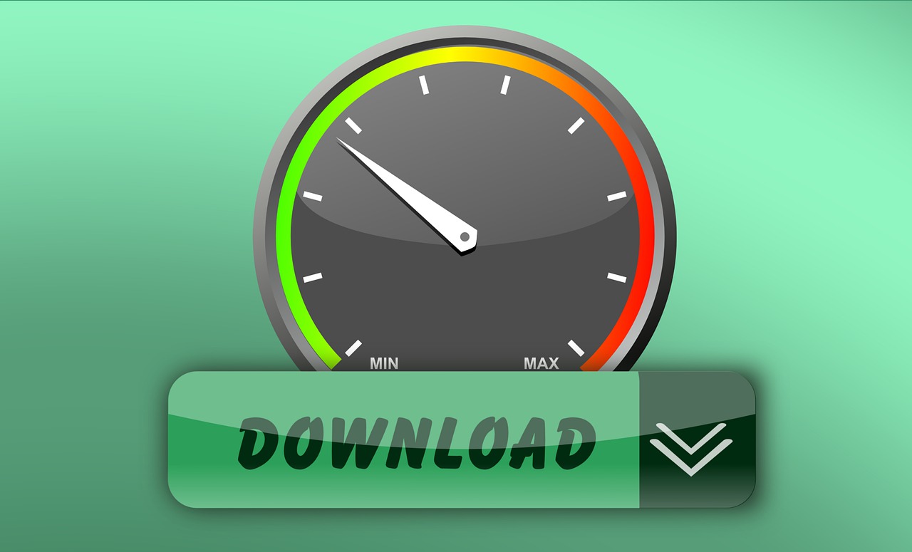 Illustration representing fast internet and website loading speed