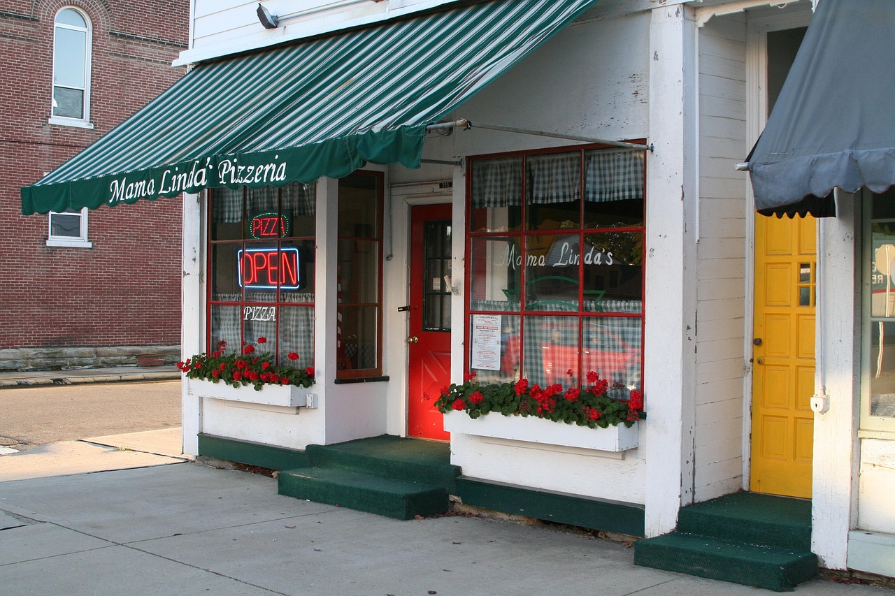 Local business storefront photographed from the street
