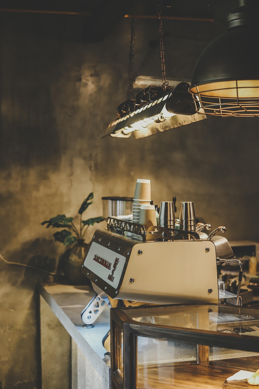 Interior of a local cafe