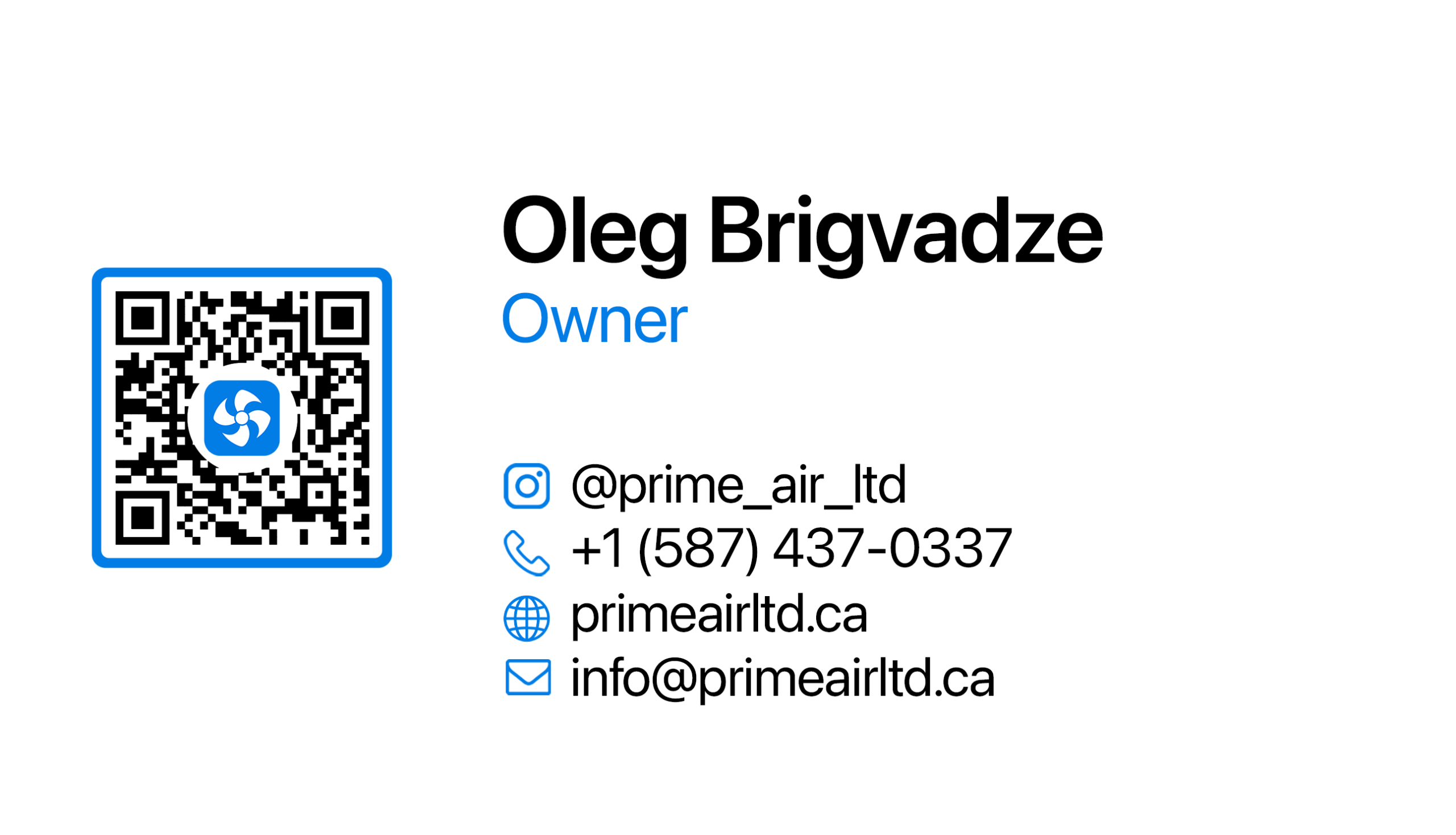 Business card rear, flat artwork