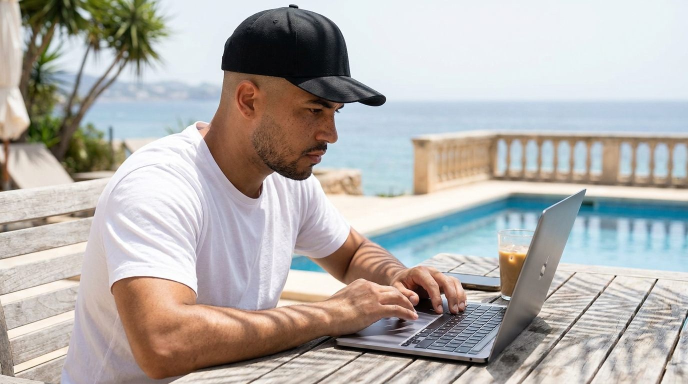 Reviewing monthly recurring revenue poolside, the metric that decides whether a month starts covered or starts at zero