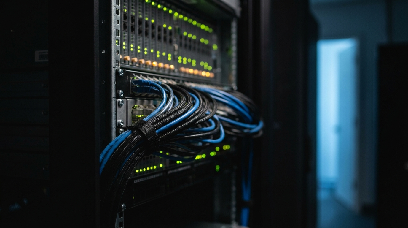 Server hardware representing self-hosted agent infrastructure.